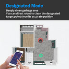 ABIR X6PRO Robot Vacuum Cleaner with Smart Eye System,6000Pa Suction, Software Virtual Wall, Smart Home Wet Dry Mopping,