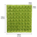 49 Pockets Hanging Planter Bags, Hanging Vertical Wall Mounted Plant Planting Grow Bags, Herb Garden Planter Outdoor Indoor Grow