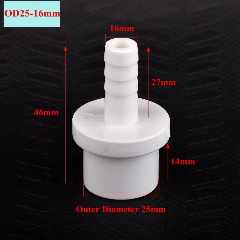 1~20Pcs O.D 20/25/32-5/8/10/12/14/16/18/20/25mm PVC Pagoda Connector Garden Irrigation Pipe Soft Hose Adapter Joint Accessories