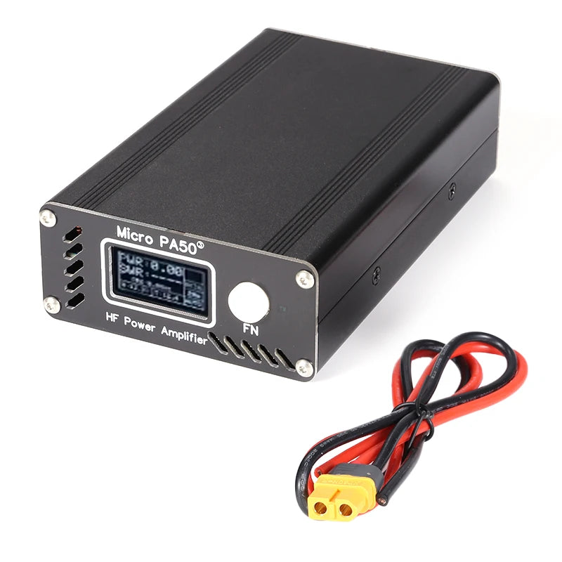 New Micro PA50-3 50W 3.5MHz-28.5MHz 1.3inch OLED Intelligent Shortwave HF Power Amplifier SWR Meter LPF Filter Replace PA50+