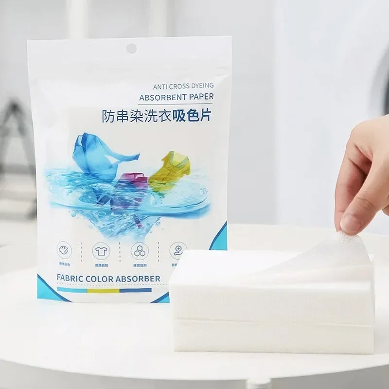 50/500pcs Laundry Tablets Laundry Paper Absorption Washing Accessories Anti-Staining Clothes Sheets Anti-String Mixing Color