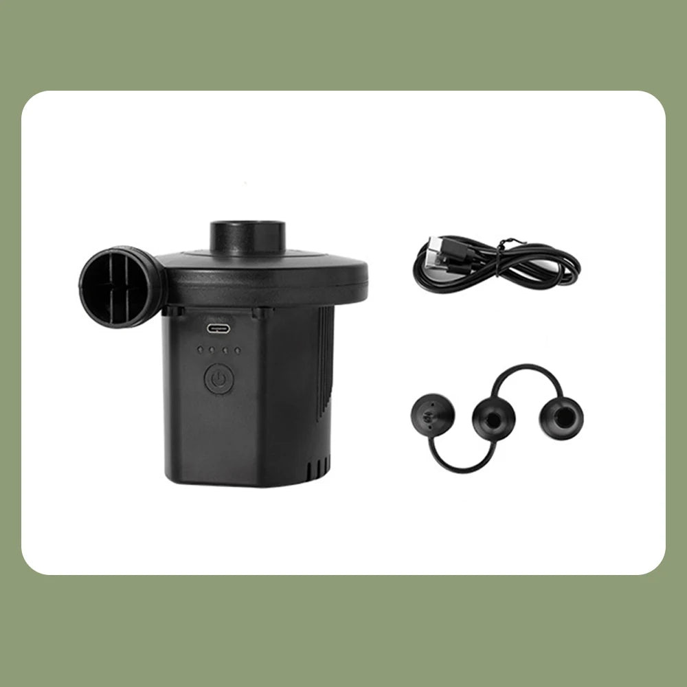 2000mAh Portable Air Pump USB Rechargeable Wireless Electric Pump To Inflate Deflate for Pool Floats Air Bed Vacuum Storage Bags
