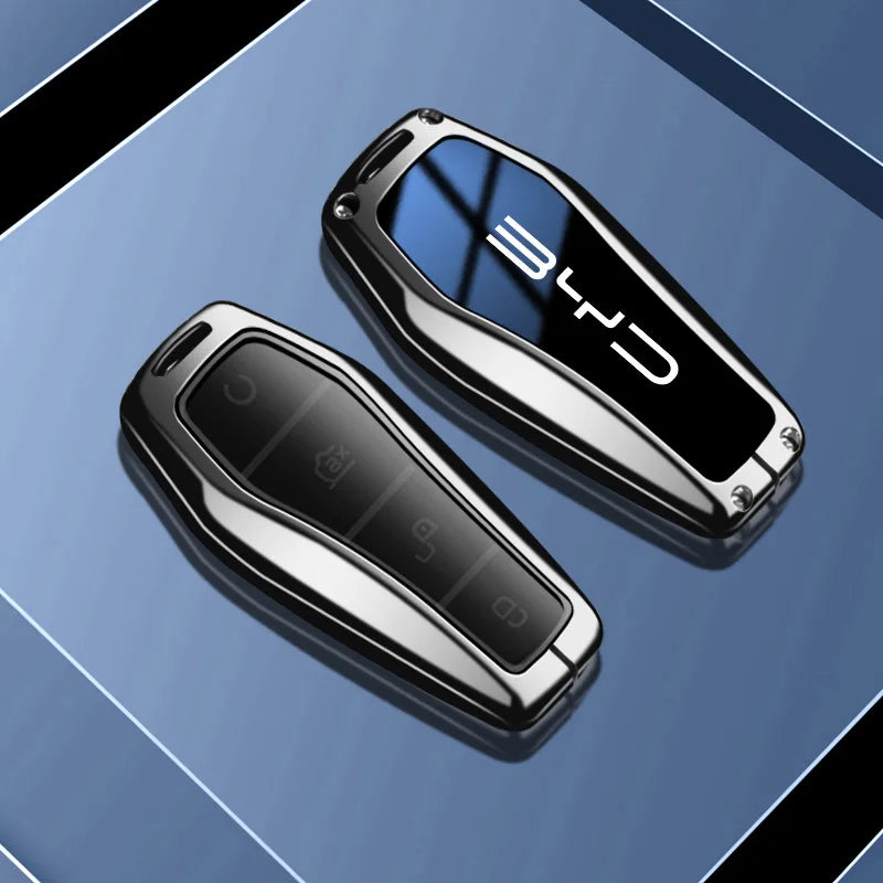 Car Remote Key Case Fob Cover Holder Shell Bag for BYD Song Plus Atto 3 Han EV Tang DM Qin Seal Dolphin Keychain Accessories