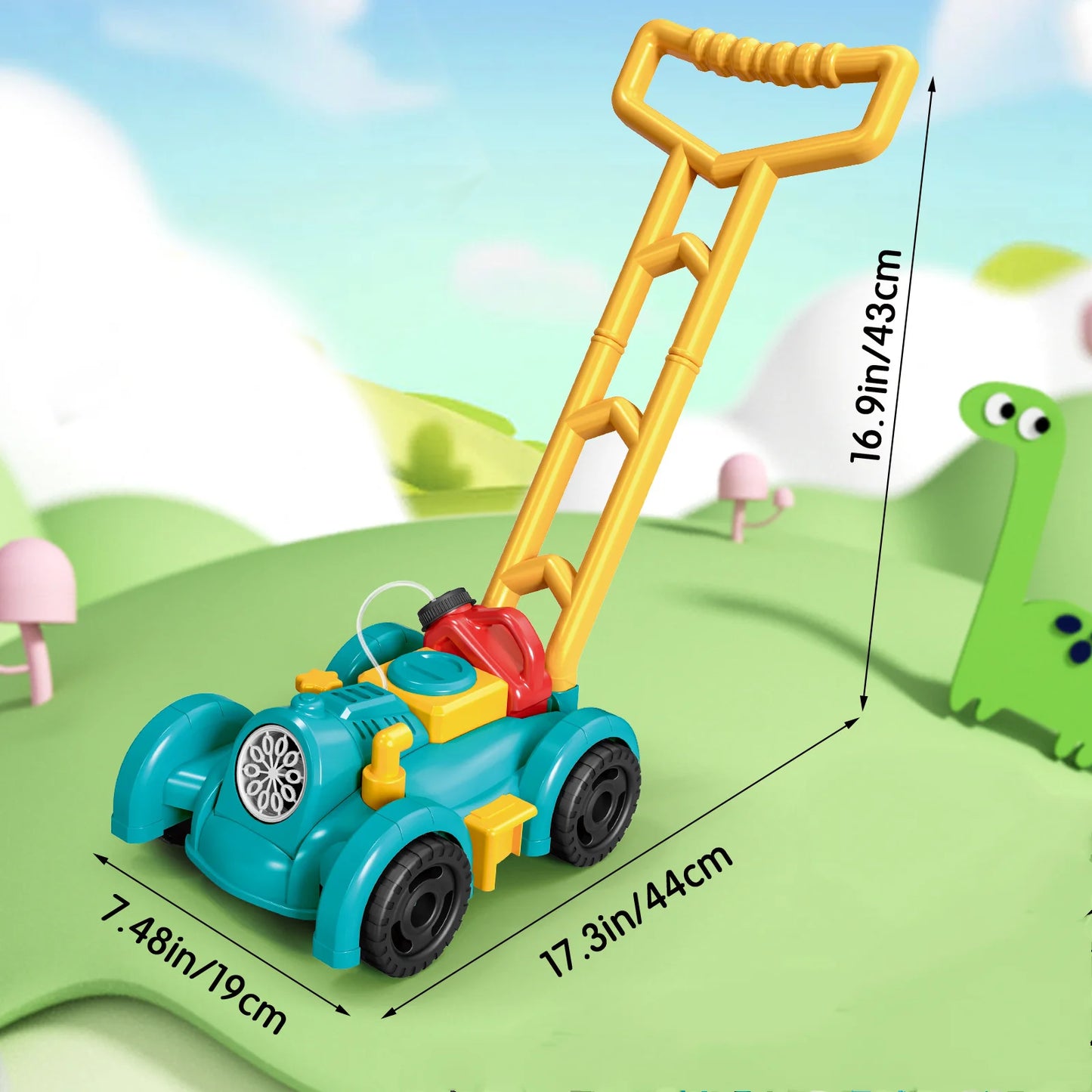 Electric Bubble Lawn Mower Car for Kids - Outdoor Fun
