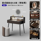 Black Luxury Vanity Table Modern Women Bedside Chair Dressing Table Cheap Cosmetics Mesa De Maquillaje Lounge Suite Furniture