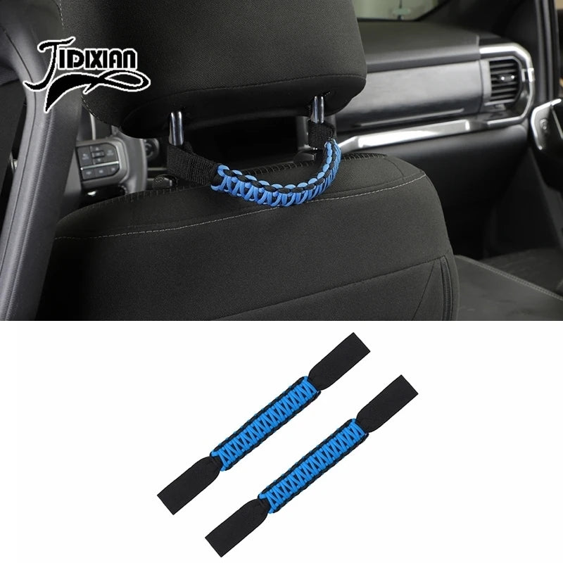 JIDIXIAN Car Seat Headrest Grab Handle for Jeep for Dodge for Ford F150 for Jimny for Chevrolet for GMC for Chrysler for 4Runner