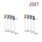 4/8/32Pcs Simulation 3D Dragonfly Clip Lifelike Outdoor Decor Realistic Bug Deterrents Fake Dragonfly Garden Decorative Clip