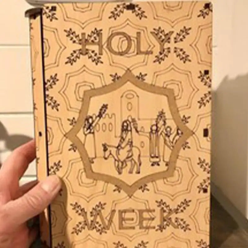 Holy Week Book Portable Resurrection Scene Book Kids Easter Crafts Holiday Souvenir Storytelling Supplies Religious Easter Decor