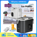 Loefme Desktop Fully Automatic Bullet Shaped Ice Maker 12kg/24h Fast Ice Making Suitable For Home Automatic Cleaning Ice Machine