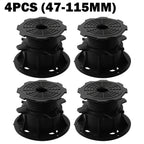 4pcs Height-adjustable Floor Balance Support Pedestal Bearing Decking Boards Slab Bearing Terrace Bearing Weatherproof Tools