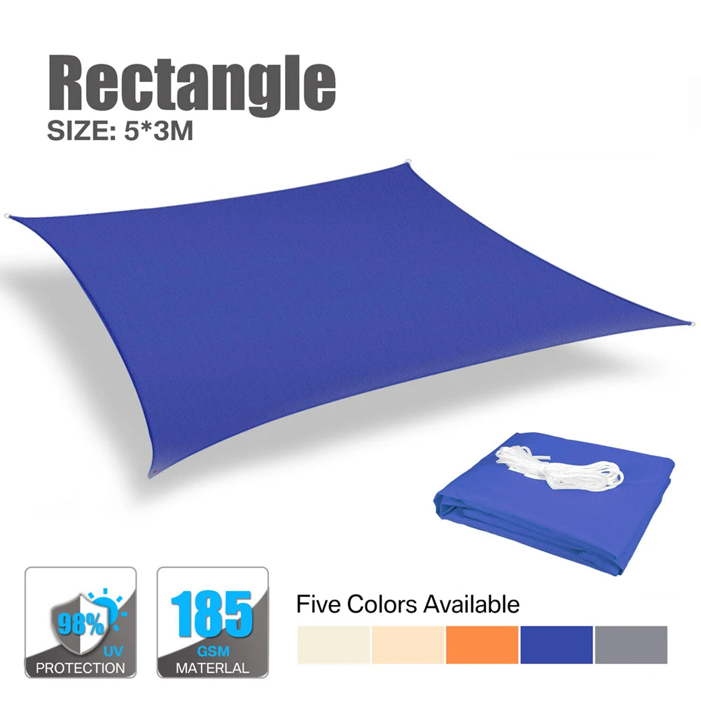 Waterproof Sun Shelter Sunshade Protection Shade Sail Awning Camping Shade Cloth Large For Outdoor Canopy Garden Patio 40%OFF