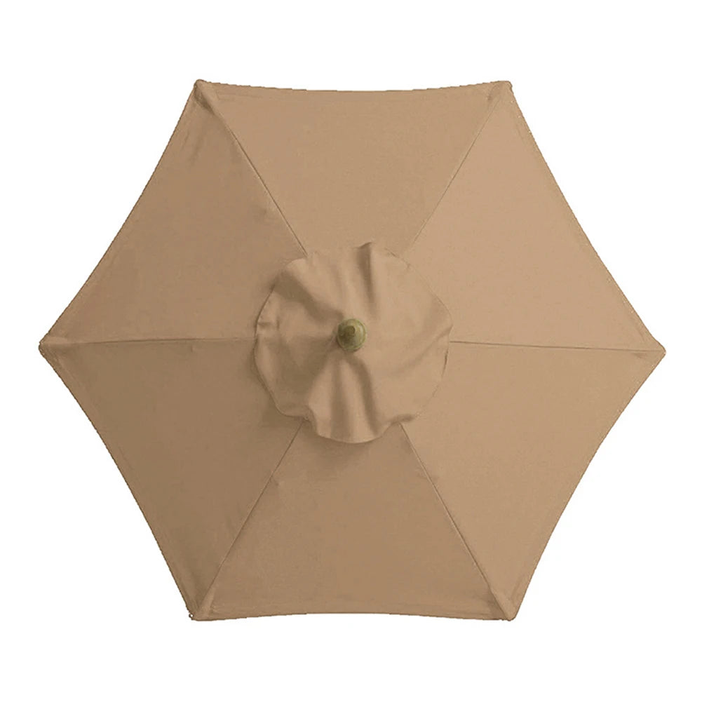 6 Bones Umbrella Replacement Canopy Without Stand 2m Parasol Umbrella Cover Waterproof UV Protection for Outdoor Beach Garden