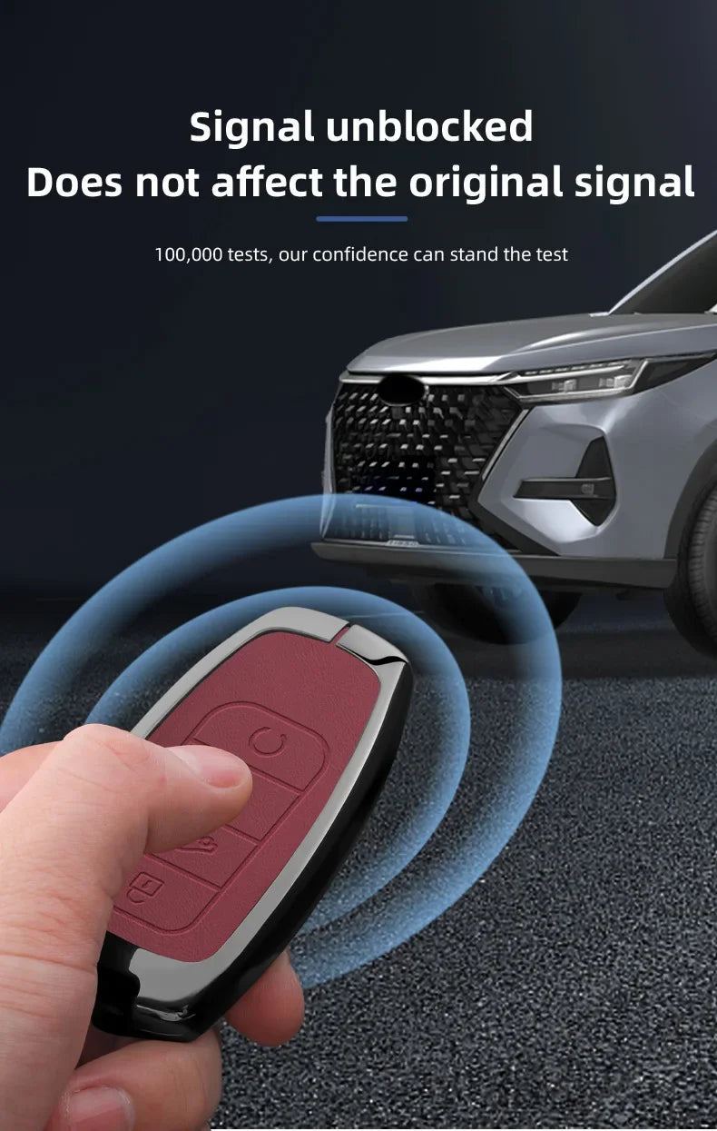 For Omoda JAECOO J7 2025 2024 Car Remote Control Key Case Keychain Accessories Garnish Trim Cover