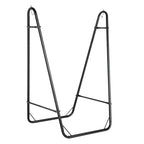 Outsunny Hammock Chair w/ Metal Stand, Hammock Swing w/ Side Pocket