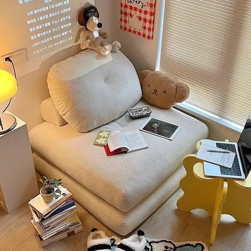 Single Sofa Bed Recliner Lounger Convertible Tatami Sofas Sets Tiny House Relaxing Giant Pouf Luxury Comfort Bedroom Furniture