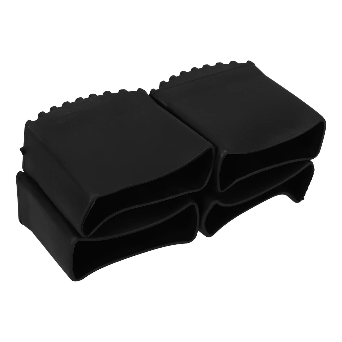 4pcs Ladder Feet Covers Folding Ladder Foot Pads Cushion Non-Slip Rubber Feet Covers Security Bumpers Anti-Skid Pads Replacement