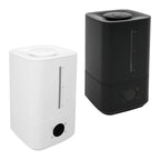 6L White/Black Hot&cold Mist Humidifier 2-in-1 Adjustable Air Humidifier Home Office 360° Rotating Dual Nozzle Humidificador