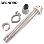 220V/380V Immersion Heating Element 2" Tri-clamp Brewing Heater Electrical Water Tubular Resistance 2KW/3KW/3750W/4.5KW/6KW