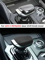 Carbon Fiber Car Interior Gear Shift Knob Cover Sticker for Geely Xingyue L Monjaro 2021 2022 2023 2024