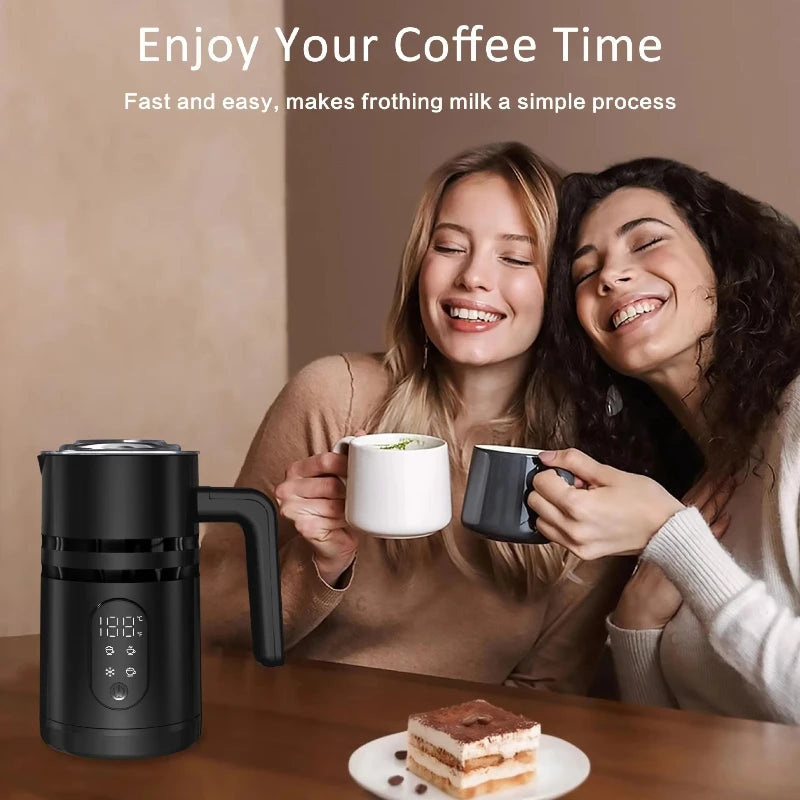 220v 400W Electric Steamer Pot Instant Milk Frother Automatic Hot Cold Foam Maker Plastic Warmer Coffee Latte Cappuccinos