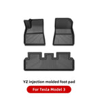 YZ For Tesla Floor Mats Model 3 Y 2021-2024 Car Four Seasons Waterproof Non-slip Floor Mat NEW  TPE Special Car Accessories