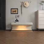 38.19 "storage Ottoman Bench, Bedroom End Bench, Velvet Padded Storage Bench With Buttons, Security Hinges And Storage Bench