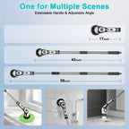 Multifunctional 11 in 1 Electric Spin Scrubber Cordless Cleaning Brush Set with 9 Interchangeable Heads for Bathroom Kitchen Car