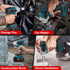 ONEVAN 520N.M Brushless Electric Impact Wrench 1/2 Inch Cordless Wrench Screwdriver Repair Power Tool For Makita 18V Battery Pin