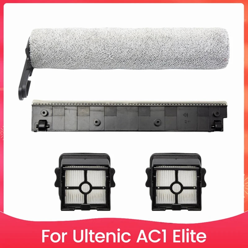 Vacuum Replacement Brush Set And Filter Fit For Ultenic AC1 Elite Wet And Dry Vacuum Cleaner Accessories-ABSW