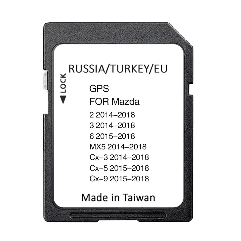 for Mazda Europe Cover Connect Navigation SD Card 2024 Sat Nav Map Latest Update