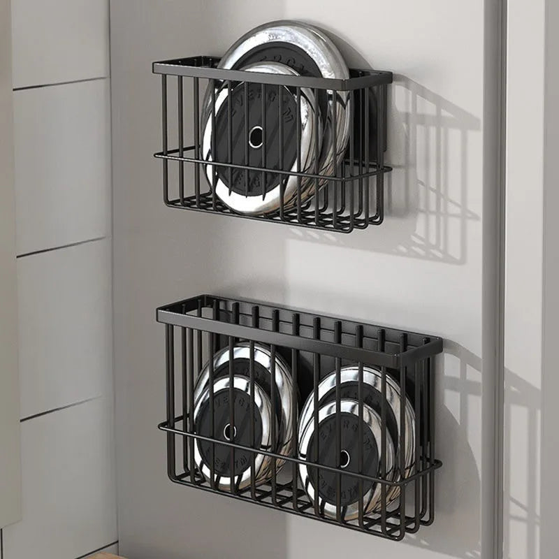 Kitchen Magnetic Suction Rack Carbon Steel Material Free Punching Refrigerator Side Storage Multi-Function Kitchen Storage Rack