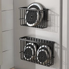 Kitchen Magnetic Suction Rack Carbon Steel Material Free Punching Refrigerator Side Storage Multi-Function Kitchen Storage Rack