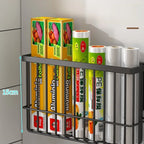 Kitchen Magnetic Suction Rack Carbon Steel Material Free Punching Refrigerator Side Storage Multi-Function Kitchen Storage Rack
