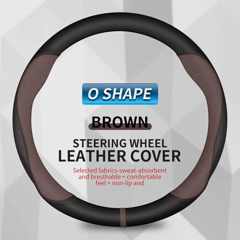For VW Volkswagen MK2 MK3 MK4 MK5 MK6 MK7 MK8 GOLF 5 6 7 GTI POLO R, New Type Microfiber Leather Car Steering Wheel Cover