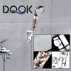 Shower Head Water Saving Flow 360 Degrees Rotating With Small Fan ABS Rain High Pressure spray Nozzle Bathroom Accessories