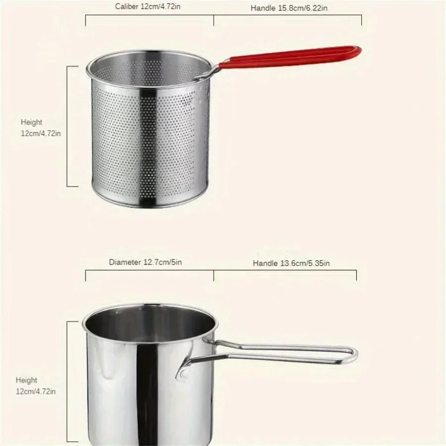 Small Stainless Steel Oil Pot Fryer
