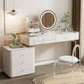Salon Storage Vanity Table Living Rooms Beige Organizer Makeup Dresser Luxury Space Saving Comfortable Muebles Trendy Furniture
