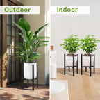 Wrought Iron Potted Stander Flower Pot Rack Durable Display Shelf Garden Flowerpot Holder Modern Balcony Home Garden Decor