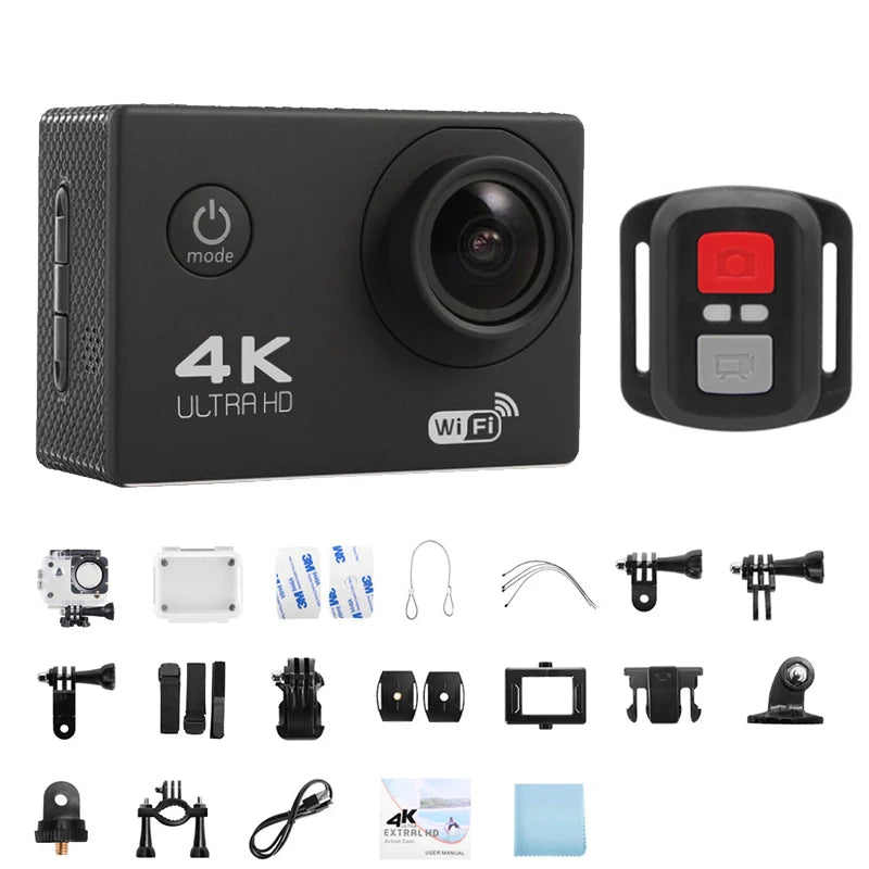 Ultra HD 4K WiFi Waterproof Action Camera for Outdoor Sports