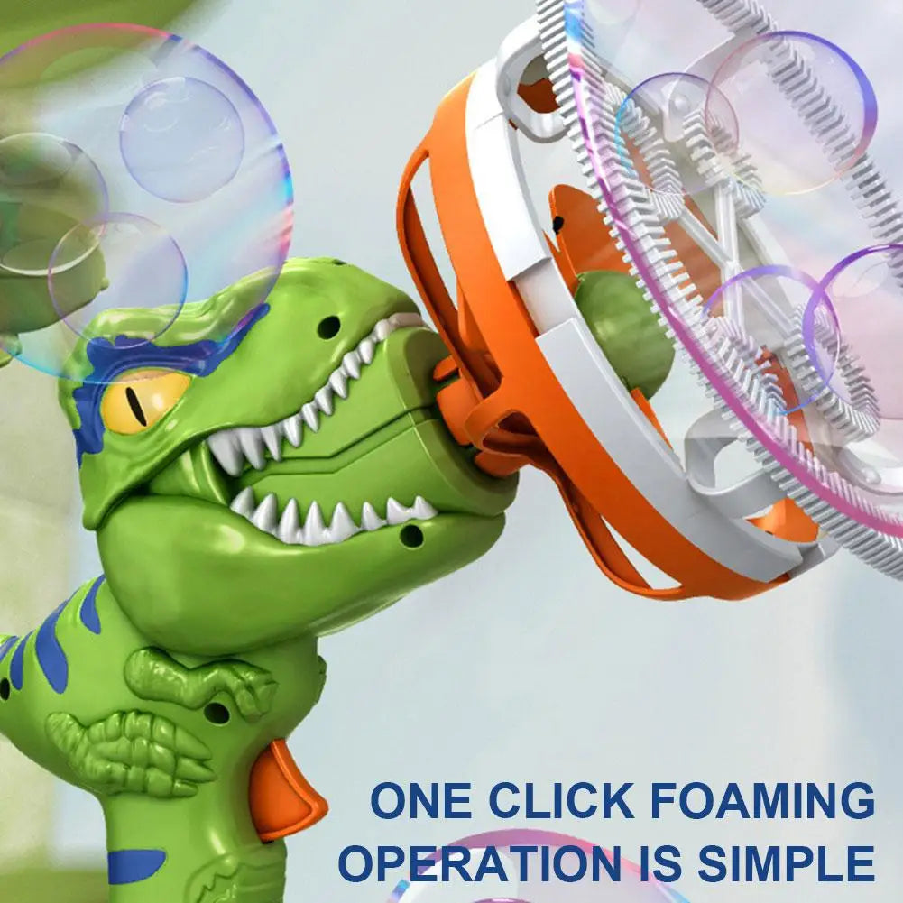 Electric Dinosaur Bubble Machine - Automatic Large Soap Bubble Blower for Kids Outdoor Fun | AlluCanFind