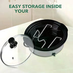 Kitchen Desktop Pot Lid Holder Multifunctional Pot Cover Rack Spatula Storage Rack Pot Lid Rest Kitchen Organizer Kitchen Tools