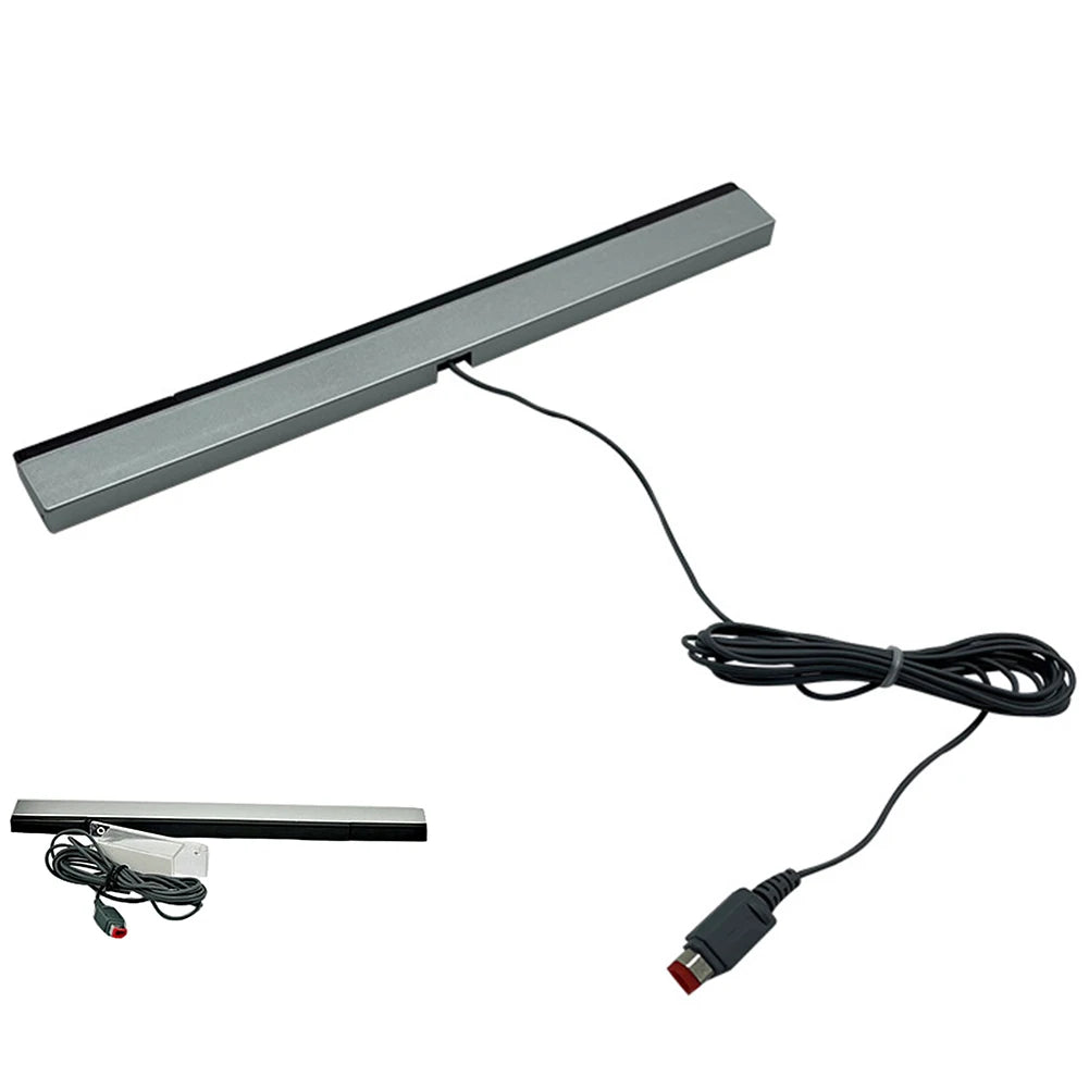 Wired Motion Sensor Receiver with Extension Cord Infrared IR Signal Ray Wired Motion Sensor Bar for Nintendo Wii Wii U Console