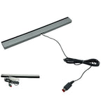 Wired Motion Sensor Receiver with Extension Cord Infrared IR Signal Ray Wired Motion Sensor Bar for Nintendo Wii Wii U Console