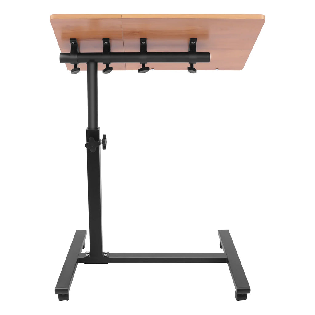 Laptop Desk Mobile Lift Computer Stand, 360° Rotation Rollin Hight Adjustable Laptop Desk with Wheels, for Home Office Study