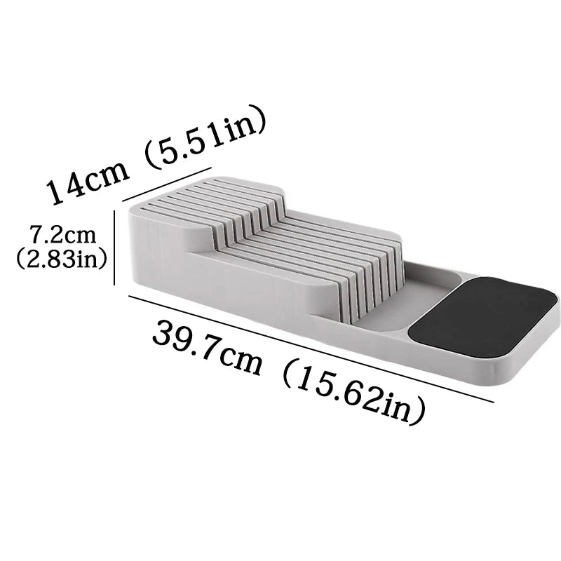 Kitchen Multi-purpose Cutlery Storage Tray Knife Holder Fork Spoon Classification Organizer Drawer Categorized Storage Boxes