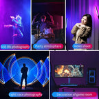 Ulanzi VL119 Colorful Led Stick Light Lamp Handheld RGB Tube Light Wand For Studio Game Room Video Movie Vlog Tiktok Photography