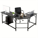 66" L-Shaped Gaming Desk Corner Computer Desk PC Laptop Study Table Workstation