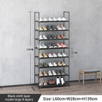 Multi-layer simple dustproof shoe rack space-saving home shoe cabinet suitable for placing at the door easy to assemble