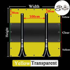 Customizable Transparent Zipper Tarpaulin with Twist Lock Pergola See Though Tarpaulin Heavy Duty Carwash Room Waterproof Screen
