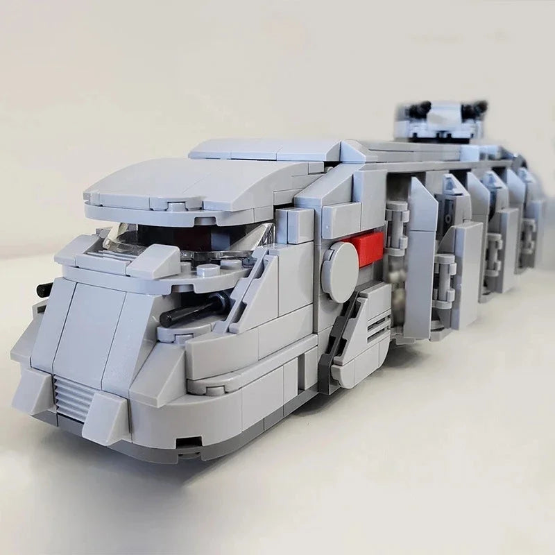 Space Wars Weapon Battleship MOC-38045 Imperial Trooper Transport Spaceship Building Blocks Toys Gift for Adults Kids 741PCS